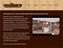 Tablet Screenshot of iretons.com